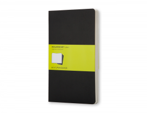 MOLESKINE CAHIER OLINJERAD SVART 3-PACK