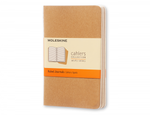 MOLESKINE CAHIER LINJERAD KRAFT 3-PACK