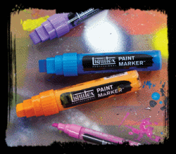 LIQUITEX WIDE MARKER QUINACRIDONE CRIMSON 0110